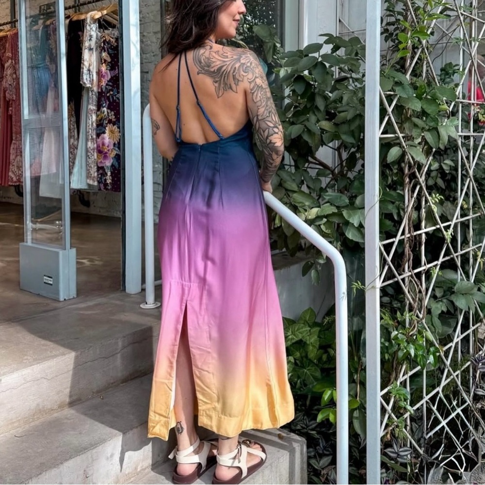 FARM Rio Ombre Long Dress Size M - Picture 3 of 12